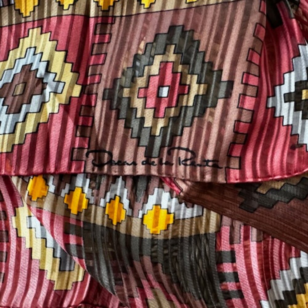 Oscar de la Renta Silk Scarf